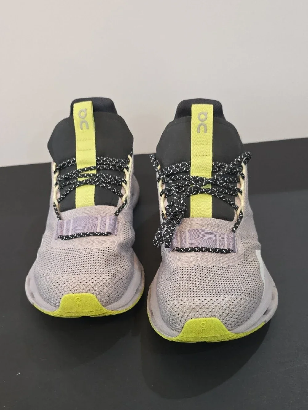 On Running CloudNova Women's Lavender + Neon Yellow Sneakers Size 8